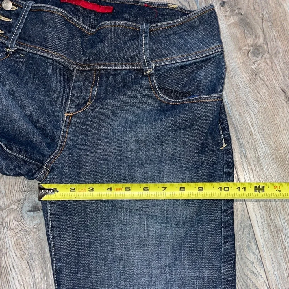 Fire Jeans Womens Size 13 Dark Wash Wide Waistband Straight Leg Denim Blue